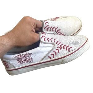 Christian Audigier Mens Baseball Slip On Sneakers Shoes Size 10 RARE Vintage Y2K